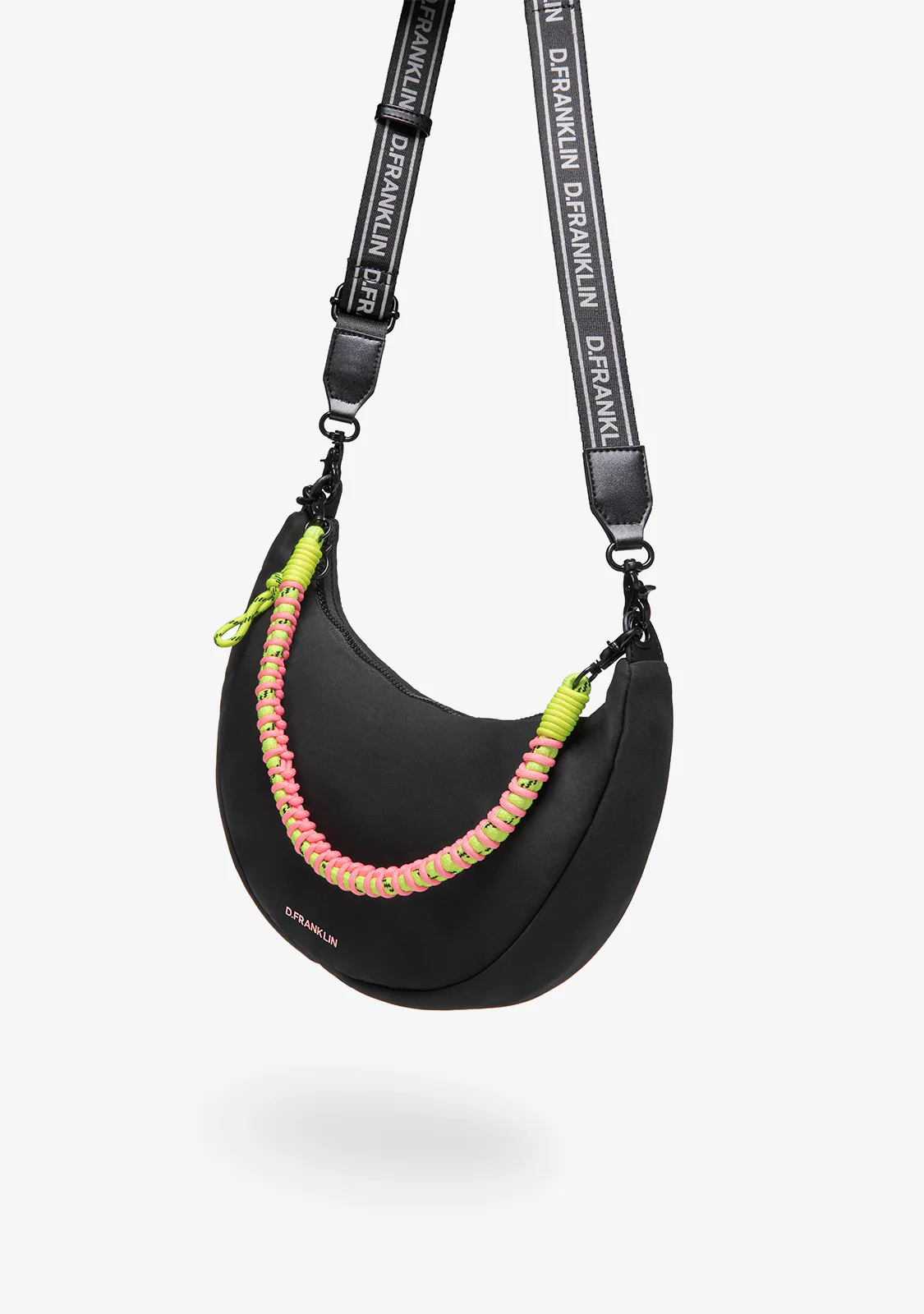 Bomb Round Shoulder Bag Black - Image 2