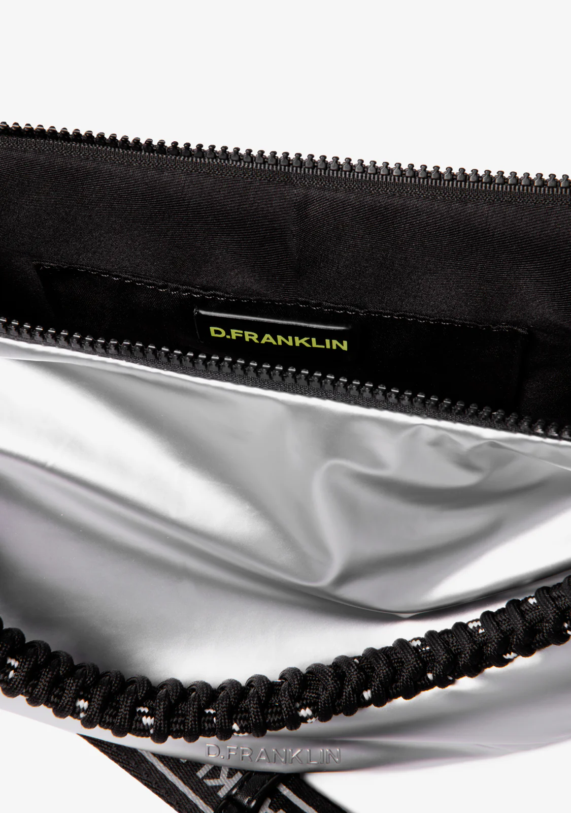 Bomb Round Shoulder Bag Silver - Image 3