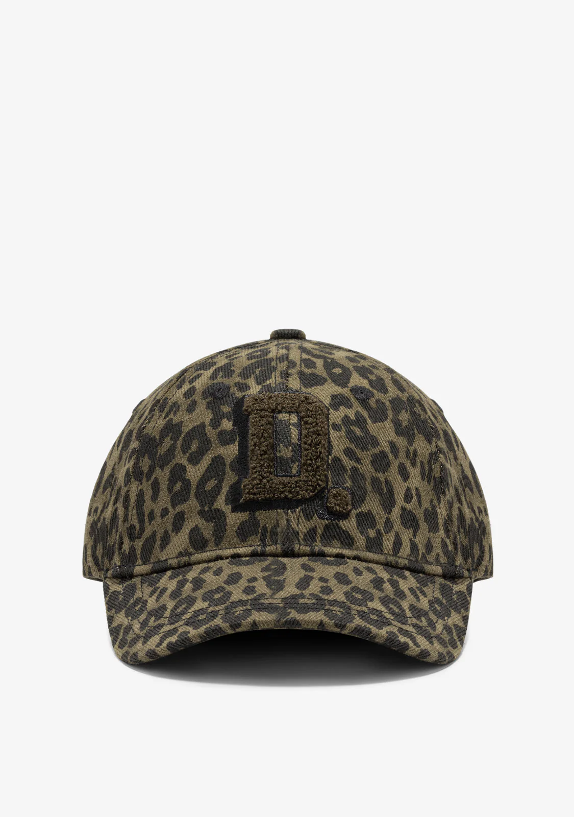 Leopard Baseball Cap Army Green - Image 2