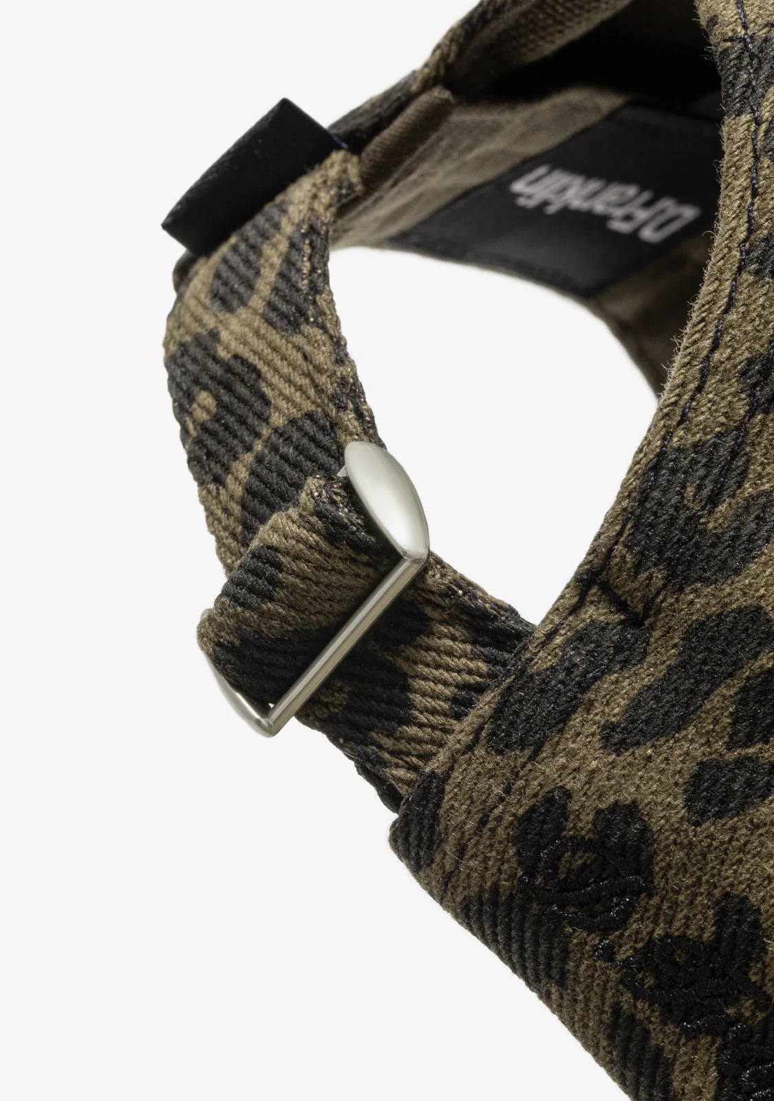 Leopard Baseball Cap Army Green - Image 3