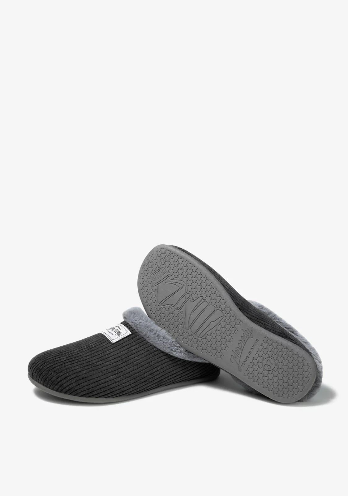 Mercredy Slipper Cord Black - Image 3