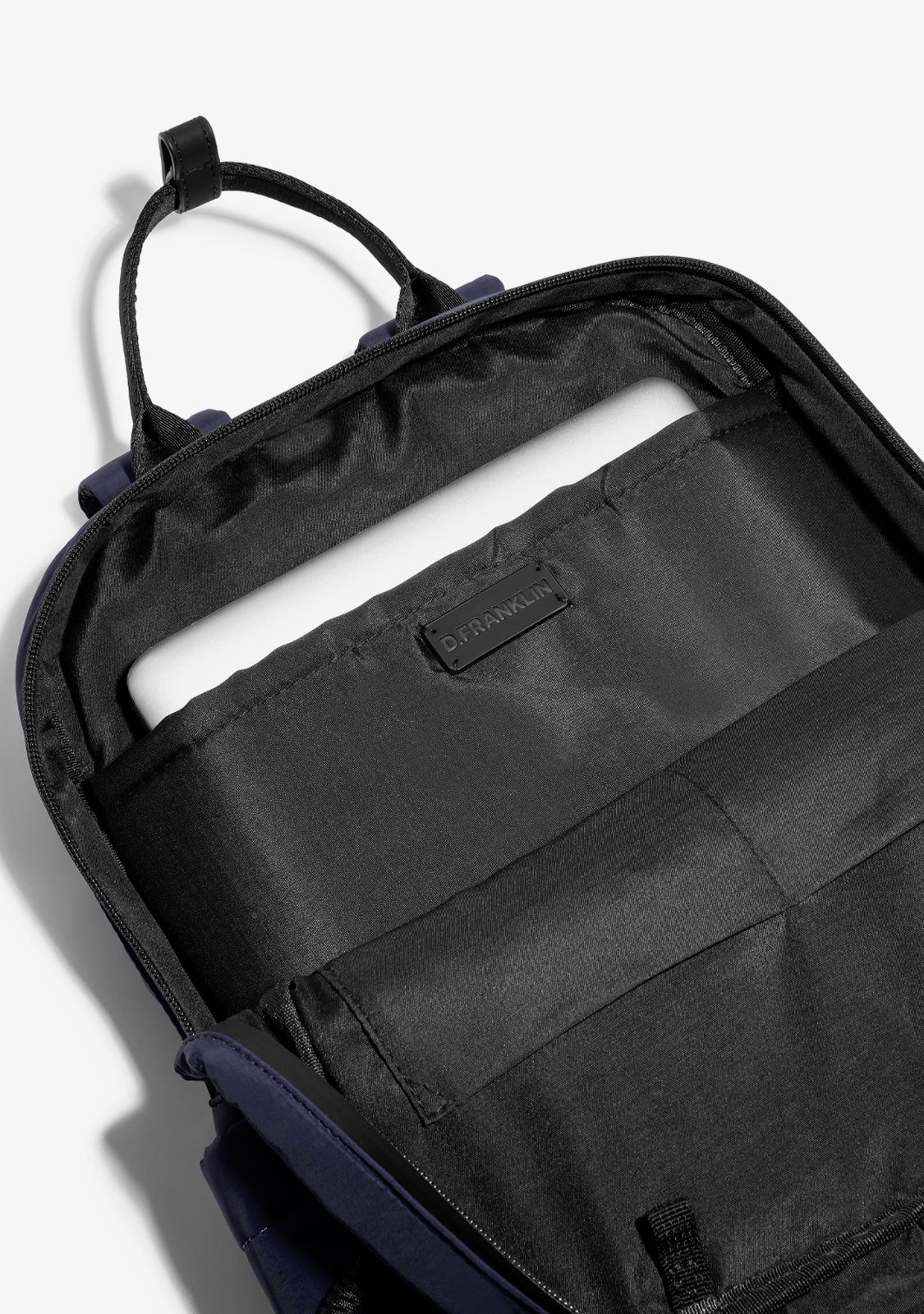 Multi-Pocket Nylon Backpack Navy + Custom Set Fuchsia - Image 7