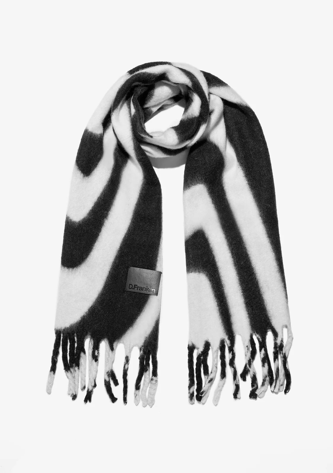 Nordic Zebra Scarf Black - Image 4