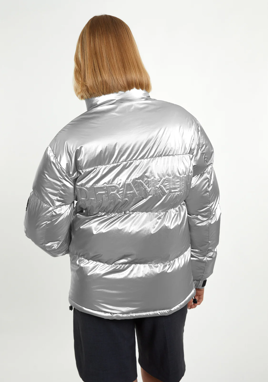 Puffer Jacket Light Grey - Image 11