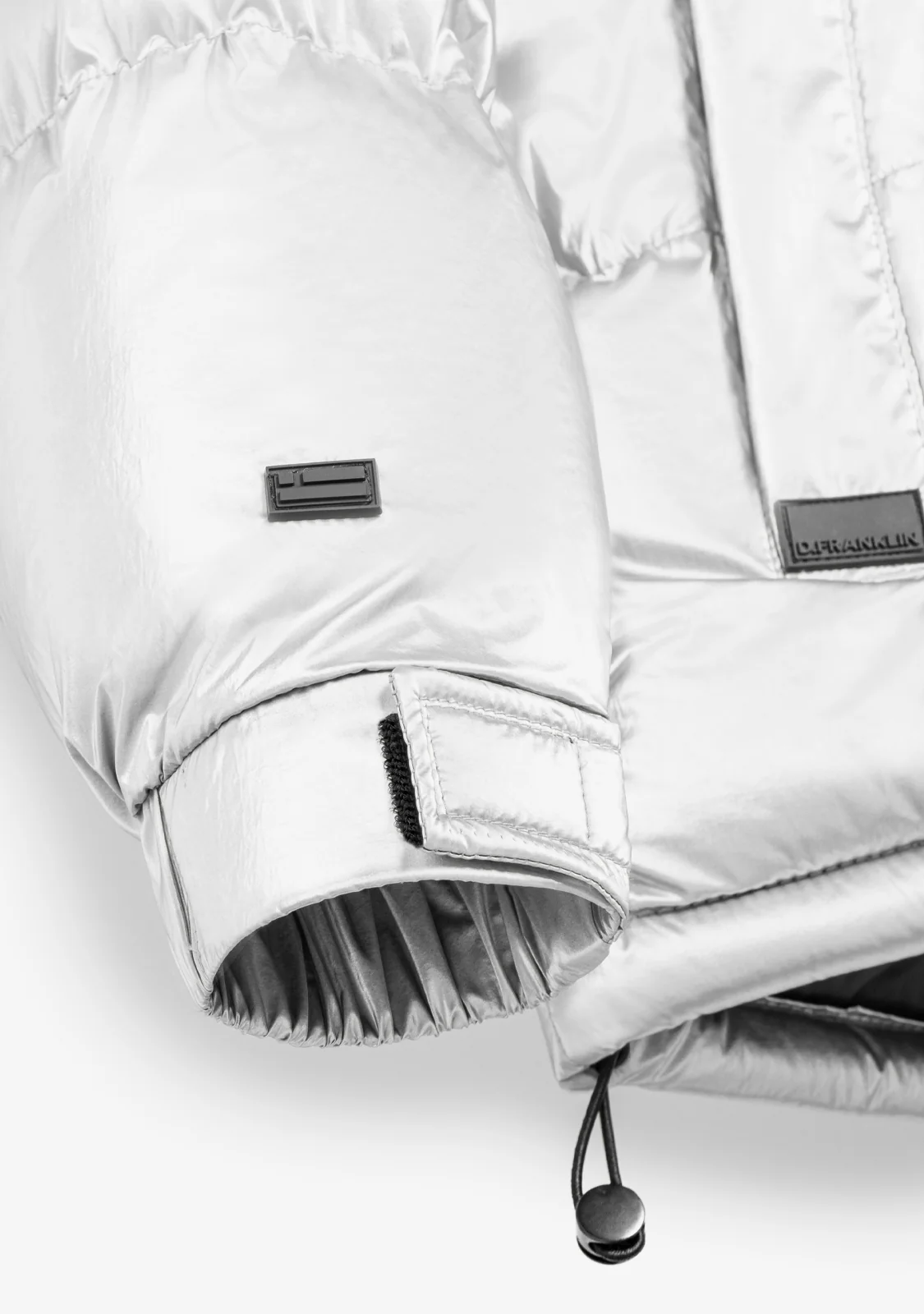 Puffer Jacket Light Grey - Image 3