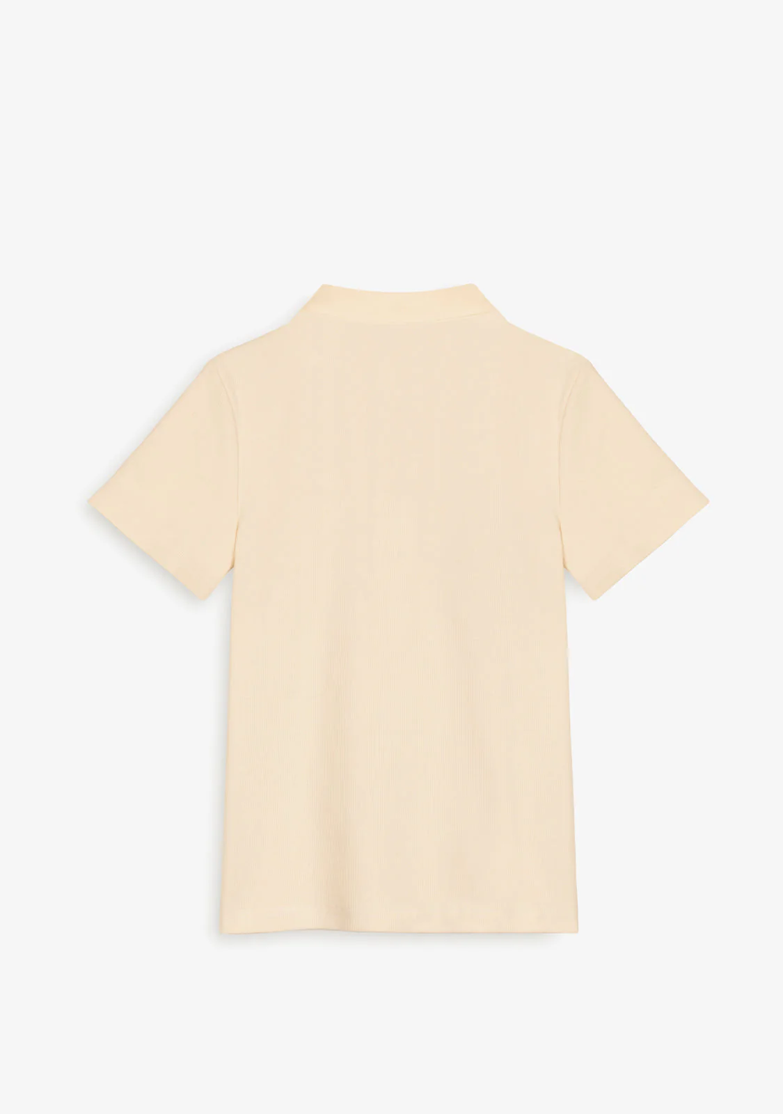 Rib Polo Top Butter - Image 3