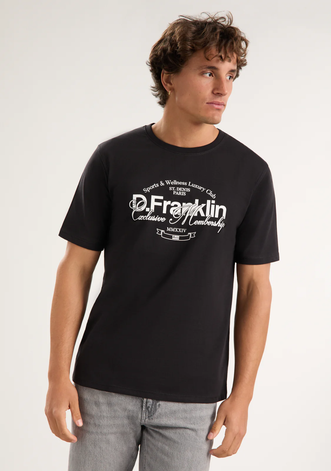St. Denis Village T-Shirt Black / White - Image 3
