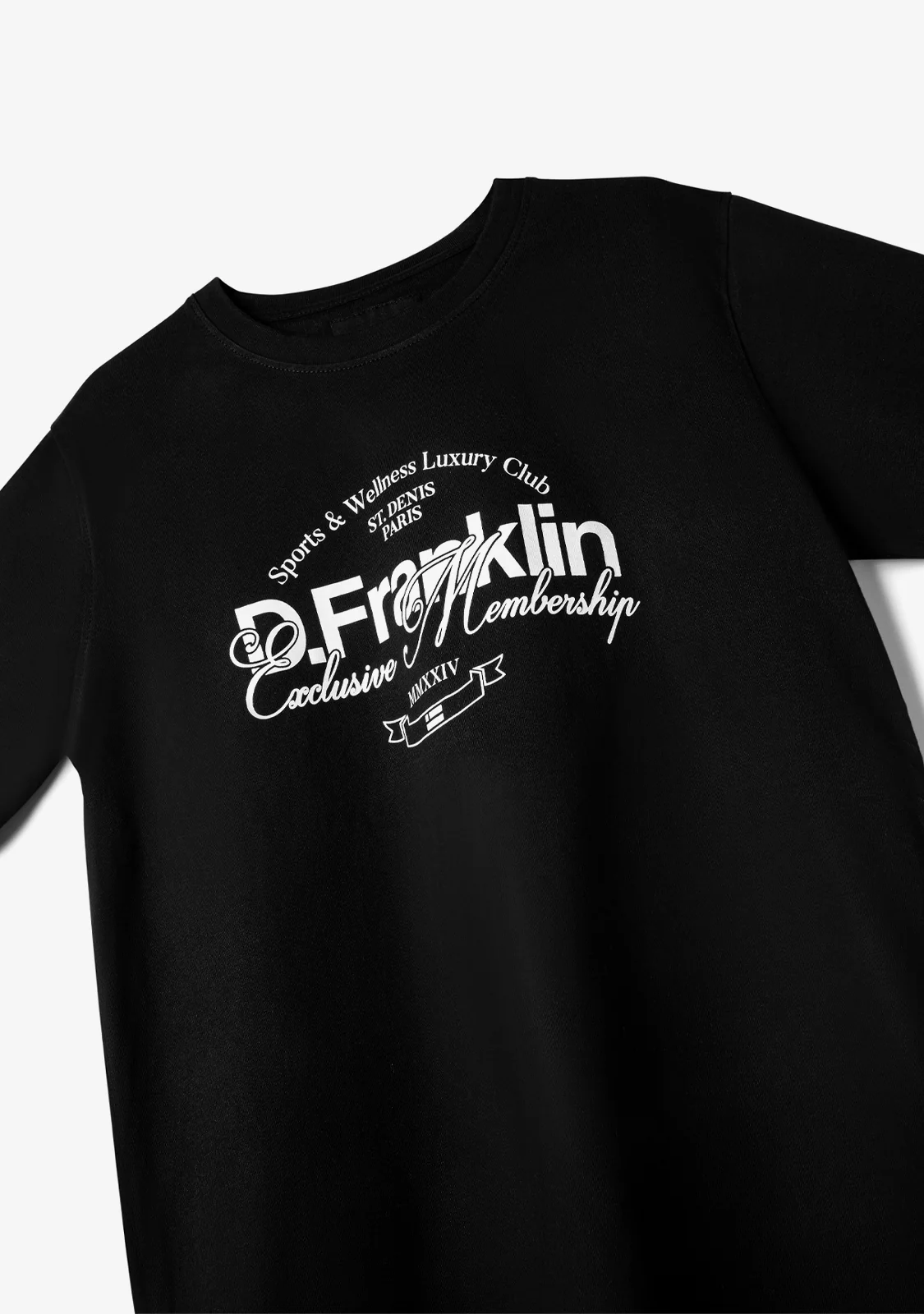 St. Denis Village T-Shirt Black / White - Image 5