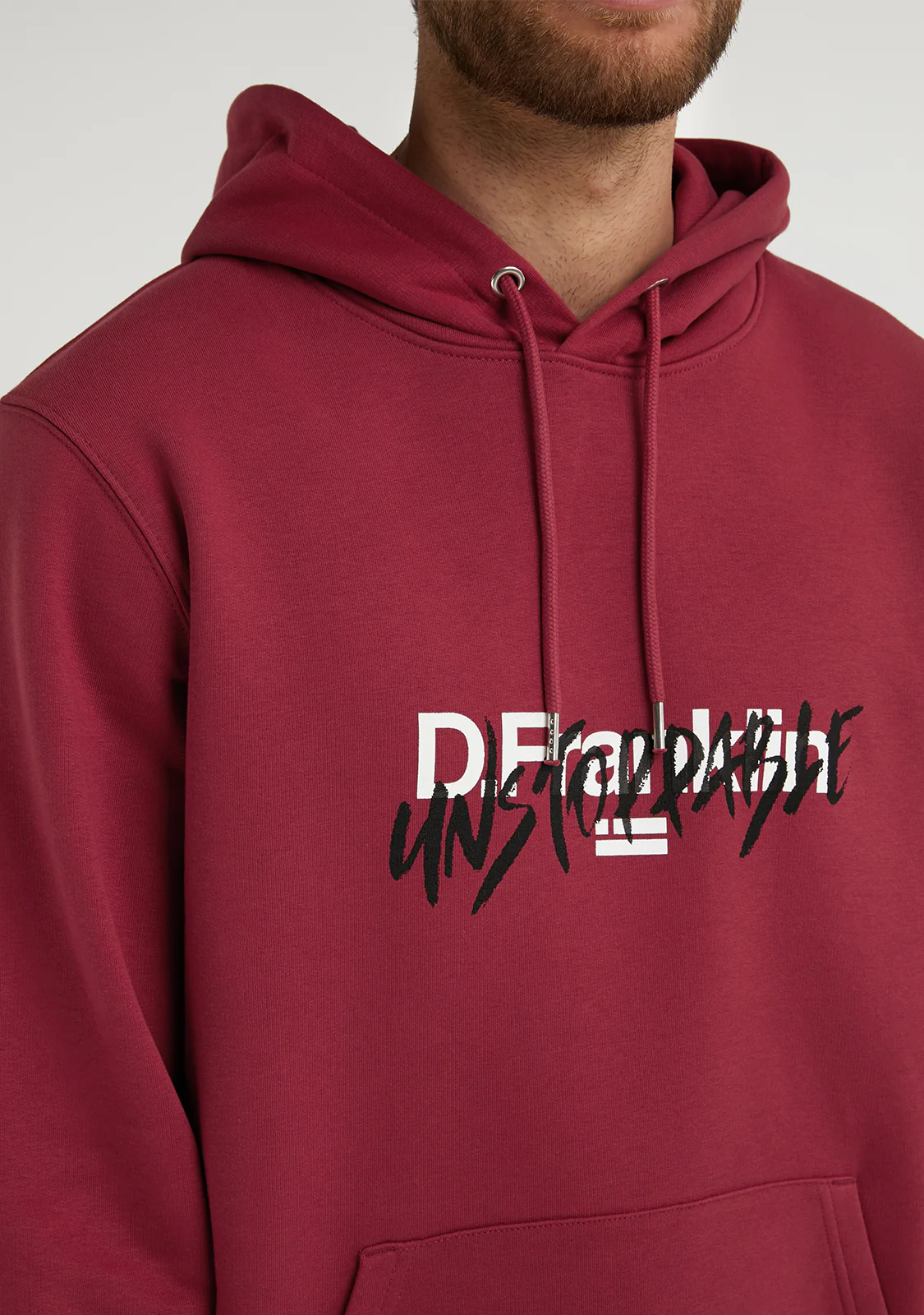 Unstoppable Hoodie Dark Red - Image 3